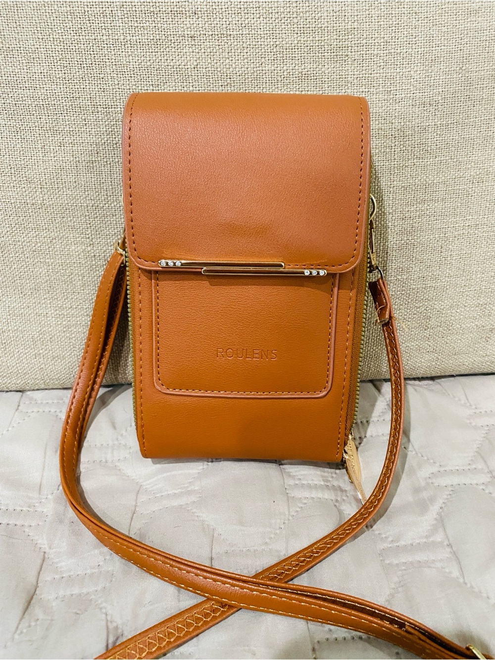 Brown Crossbody Phone Bag